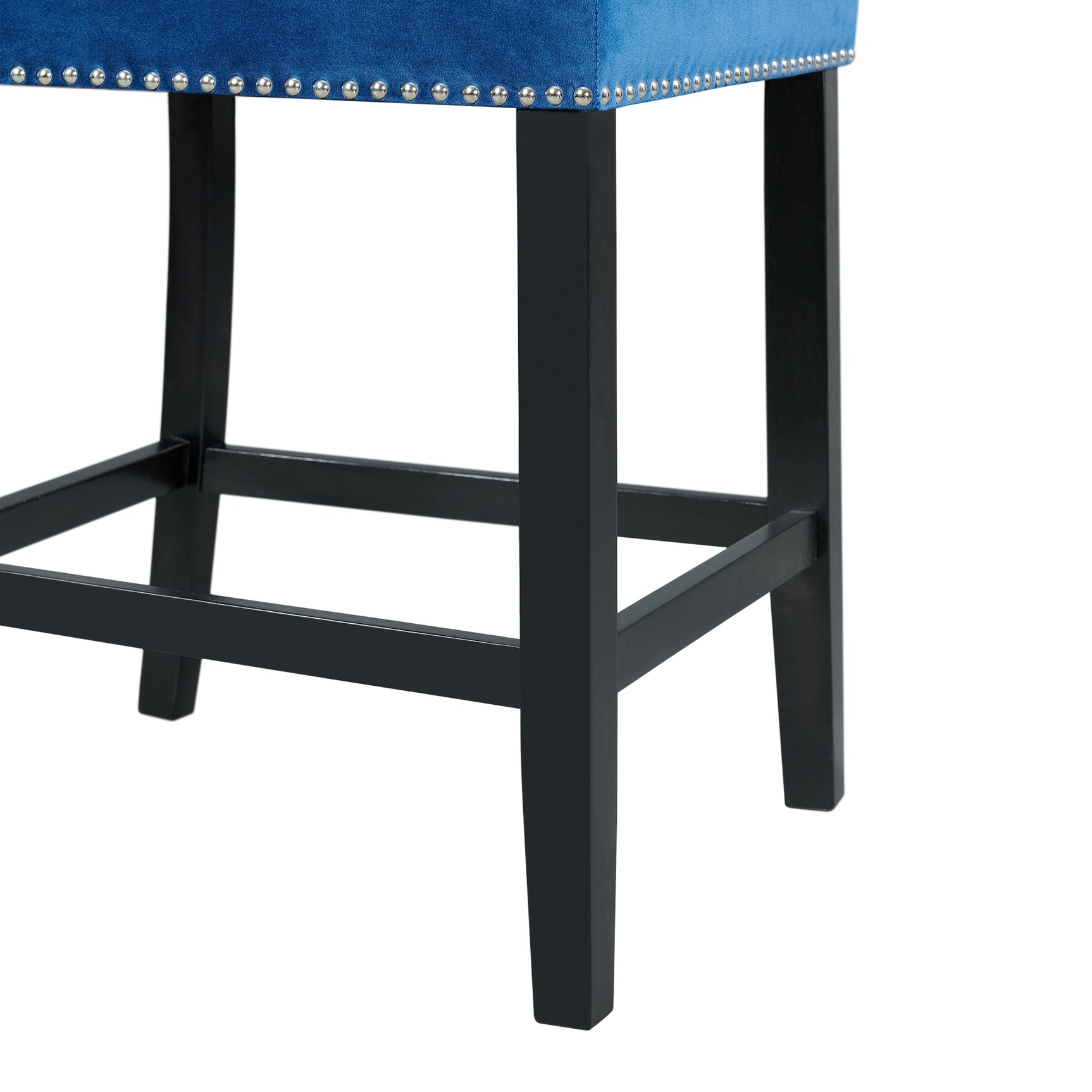 Francesca Counter Dining Blue Counter Velvet Side Chair (2 Per Pack) - Tampa Furniture Outlet