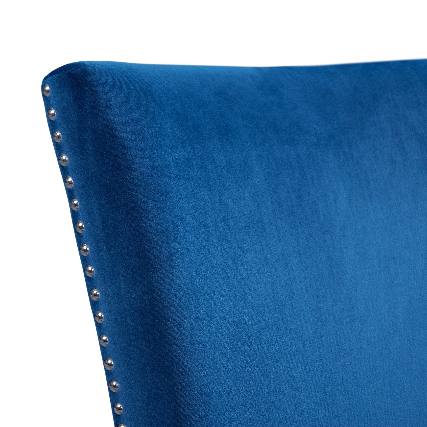 Francesca Rectangular Dining Blue Velvet Side Chair (2 Per Pack) - Tampa Furniture Outlet