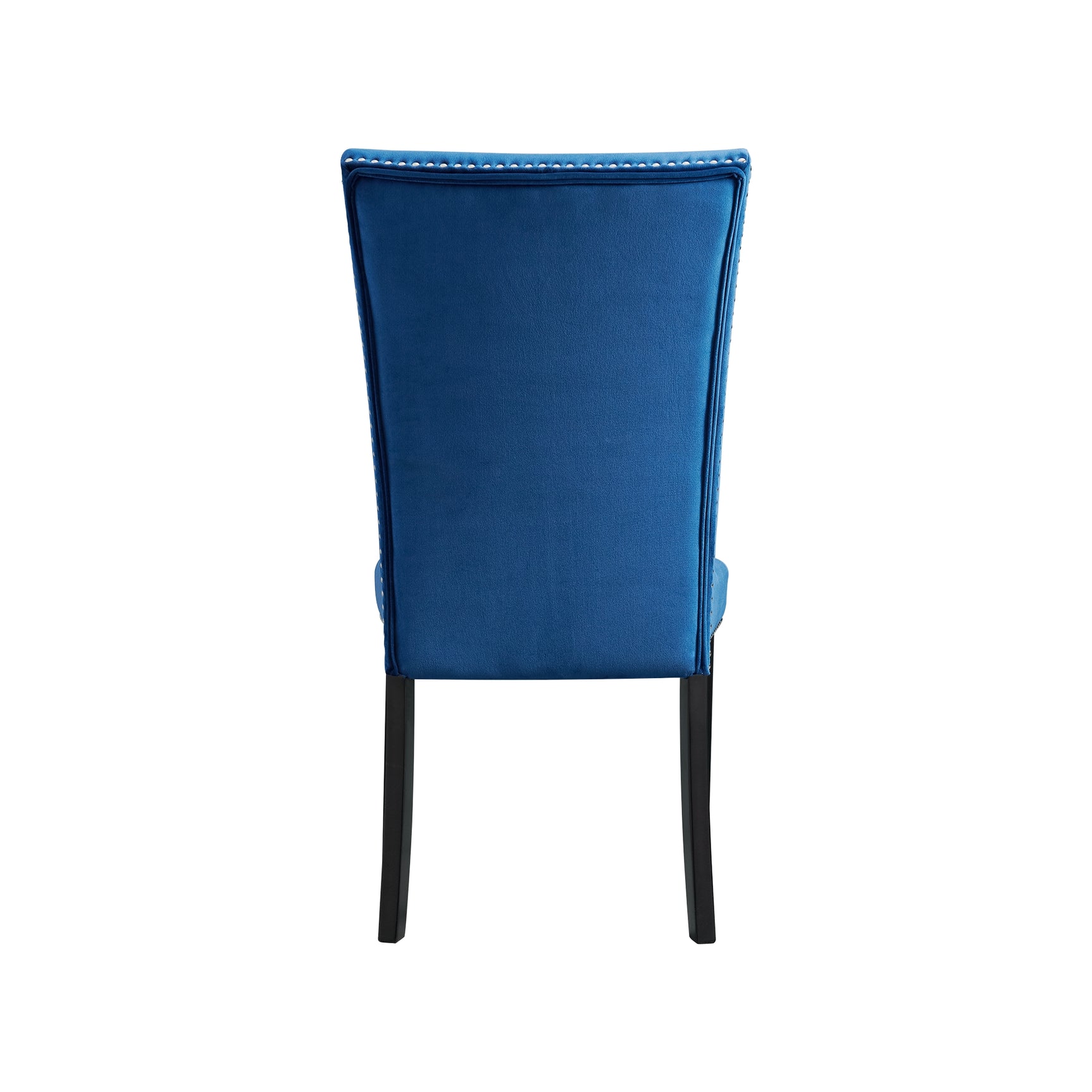 Francesca Rectangular Dining Blue Velvet Side Chair (2 Per Pack) - Tampa Furniture Outlet