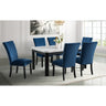 Francesca Rectangular Dining Blue Velvet Side Chair (2 Per Pack) – SKU CFC700VSC | Elements