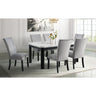 Francesca Rectangular Dining Grey Velvet Side Chair W/ Nailhead Trim (2 Per Pack) – SKU CFC300VSC | Elements