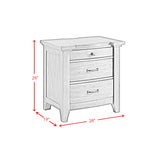 Gage 3-Drawer Nightstand with USB and Power in Chestnut - Tampa Furniture Outlet