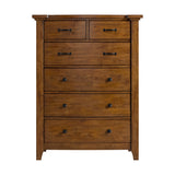 Gage 6-Drawer Chest in Chestnut - Tampa Furniture Outlet