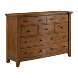 Gage 9-Drawer Dresser in Chestnut - Tampa Furniture Outlet