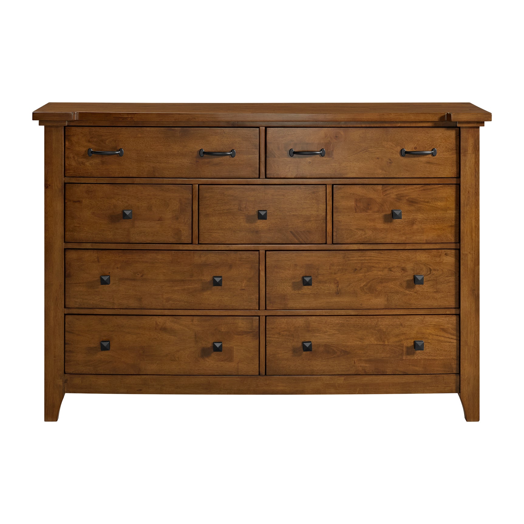 Gage 9-Drawer Dresser in Chestnut - Tampa Furniture Outlet