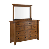 Gage Dresser & Mirror Set in Chestnut - Tampa Furniture Outlet
