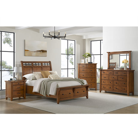 Gage 6-Drawer Chest in Chestnut – SKU B-15580-5-CH | Elements