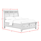 Gage Queen Sleigh Storage Bed in Chestnut - Tampa Furniture Outlet
