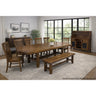 Gage Server and Hutch with Light in Chestnut – SKU D-15580-5-SVHT | Elements