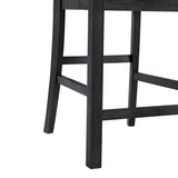 Garcia 5PC Counter Set with Table and 4 Chairs in Black - Tampa Furniture Outlet