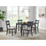 Garcia 5PC Dining Set with Table and 4 Chairs in Black – SKU D-12990-8-5DS | Elements