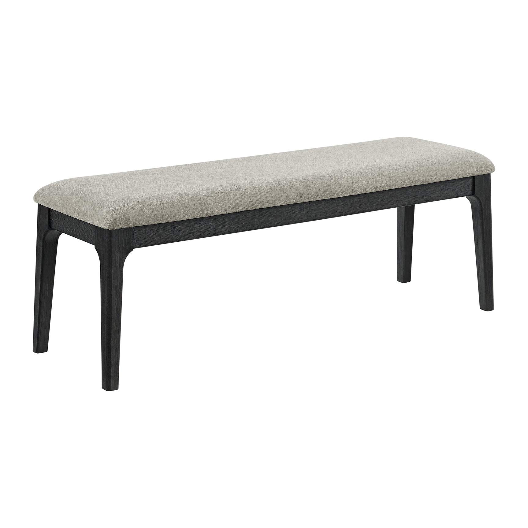 Garcia 6PC Dining Set with Table, 4 Chairs, and Bench in Black - Tampa Furniture Outlet