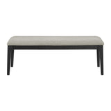 Garcia 6PC Dining Set with Table, 4 Chairs, and Bench in Black - Tampa Furniture Outlet
