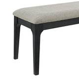 Garcia 6PC Dining Set with Table, 4 Chairs, and Bench in Black - Tampa Furniture Outlet