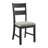 Garcia 5PC Dining Set with Table and 4 Chairs in Black - Tampa Furniture Outlet