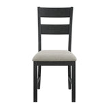 Garcia 6PC Dining Set with Table, 4 Chairs, and Bench in Black - Tampa Furniture Outlet