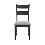 Garcia 5PC Dining Set with Table and 4 Chairs in Black