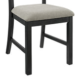 Garcia 5PC Dining Set with Table and 4 Chairs in Black - Tampa Furniture Outlet