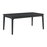 Garcia 6PC Dining Set with Table, 4 Chairs, and Bench in Black - Tampa Furniture Outlet