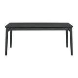 Garcia 6PC Dining Set with Table, 4 Chairs, and Bench in Black - Tampa Furniture Outlet