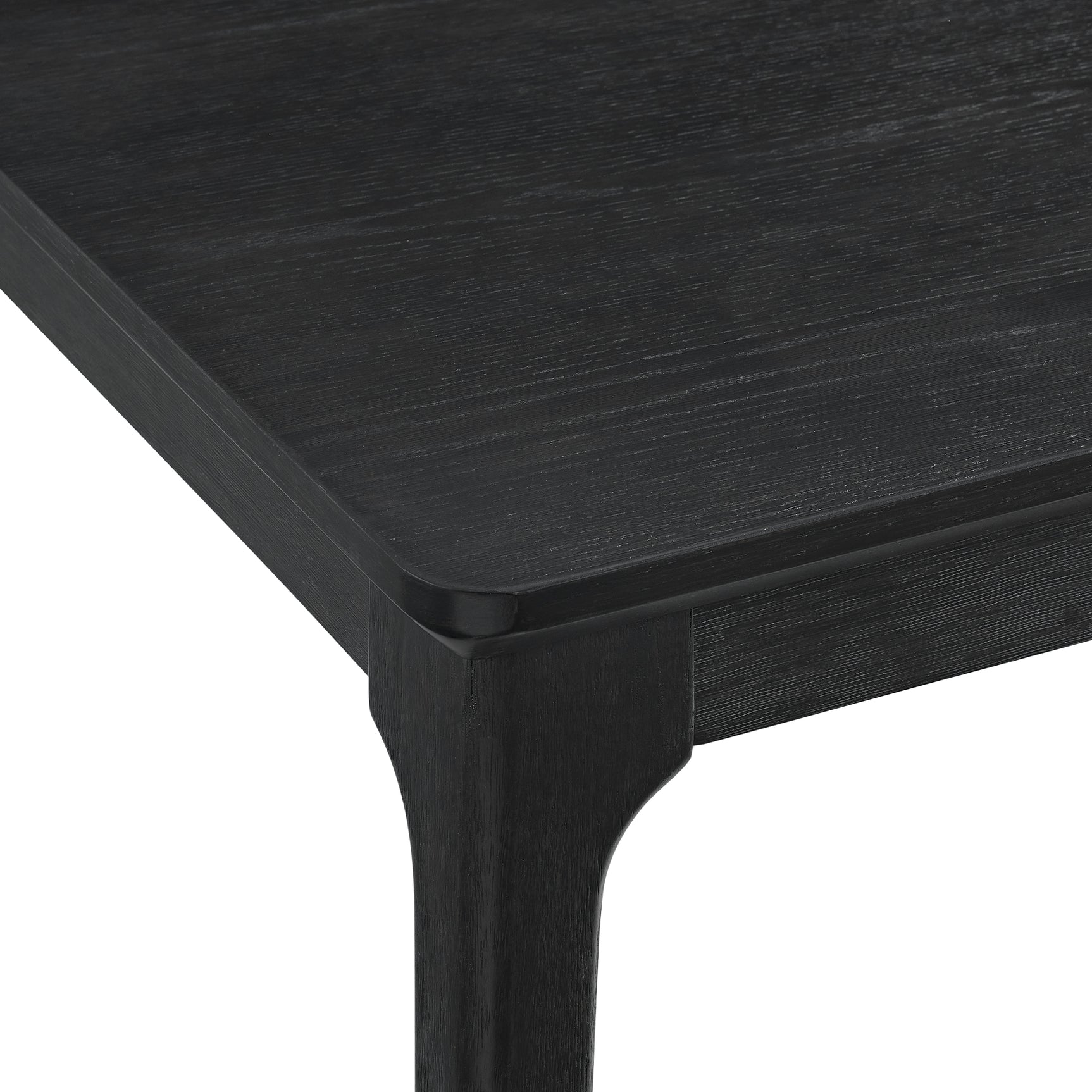 Garcia 6PC Dining Set with Table, 4 Chairs, and Bench in Black - Tampa Furniture Outlet