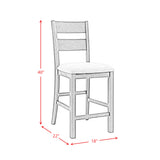 Garcia 5PC Counter Set with Table and 4 Chairs in Black - Tampa Furniture Outlet