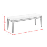 Garcia 6PC Dining Set with Table, 4 Chairs, and Bench in Black - Tampa Furniture Outlet