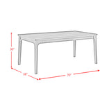 Garcia 6PC Dining Set with Table, 4 Chairs, and Bench in Black - Tampa Furniture Outlet