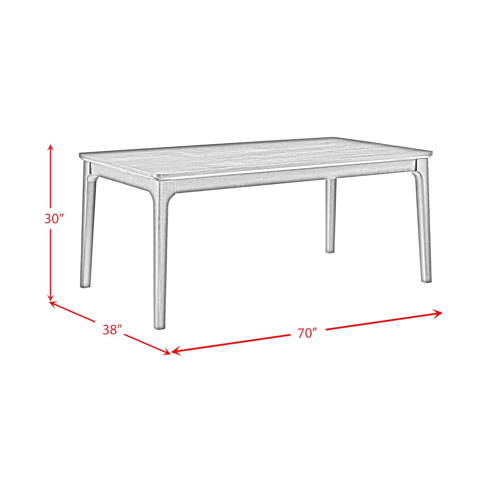 Garcia 6PC Dining Set with Table, 4 Chairs, and Bench in Black - Tampa Furniture Outlet