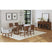 Glinda UPH Dining Chair with Light Grey Fabric in Brown (2 Per Carton) – SKU D-18900-5-AC | Elements