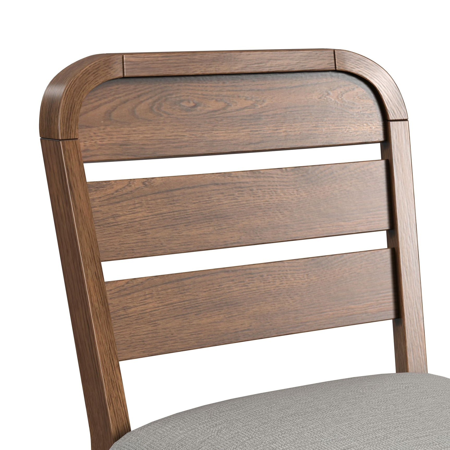 Glinda Counter Chair with Light Grey Fabric in Brown (2 Per Carton) - Tampa Furniture Outlet