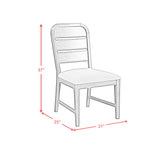 Glinda Dining Side Chair with Light Grey Fabric in Brown (2 Per Carton) - Tampa Furniture Outlet