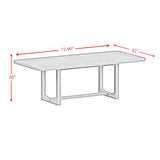 Glinda Dining Table with 18" Leaf in Brown - Tampa Furniture Outlet