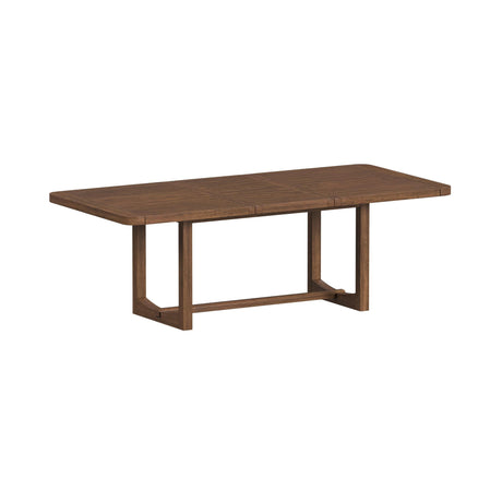 Glinda Dining Table with 18" Leaf in Brown