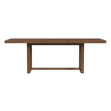 Glinda Dining Table with 18" Leaf in Brown - Tampa Furniture Outlet