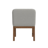 Glinda UPH Dining Chair with Light Grey Fabric in Brown (2 Per Carton) - Tampa Furniture Outlet