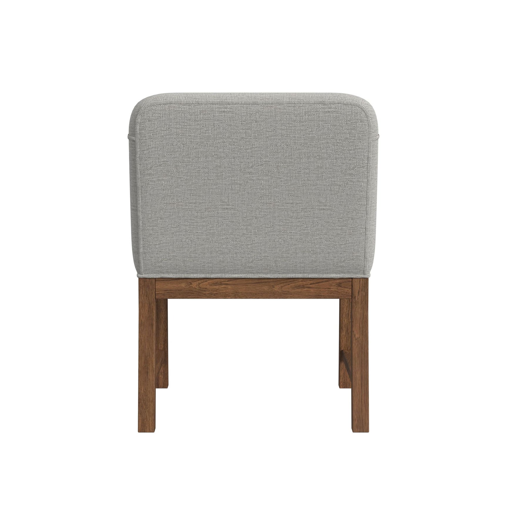 Glinda UPH Dining Chair with Light Grey Fabric in Brown (2 Per Carton) - Tampa Furniture Outlet