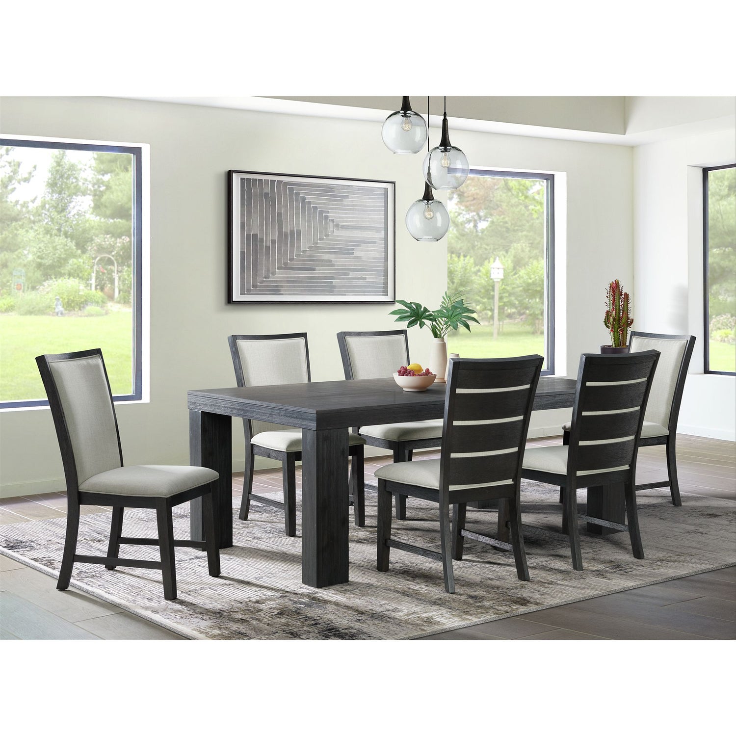 Grady Rectangle Dining Table Black – SKU DGD818DTB | Elements