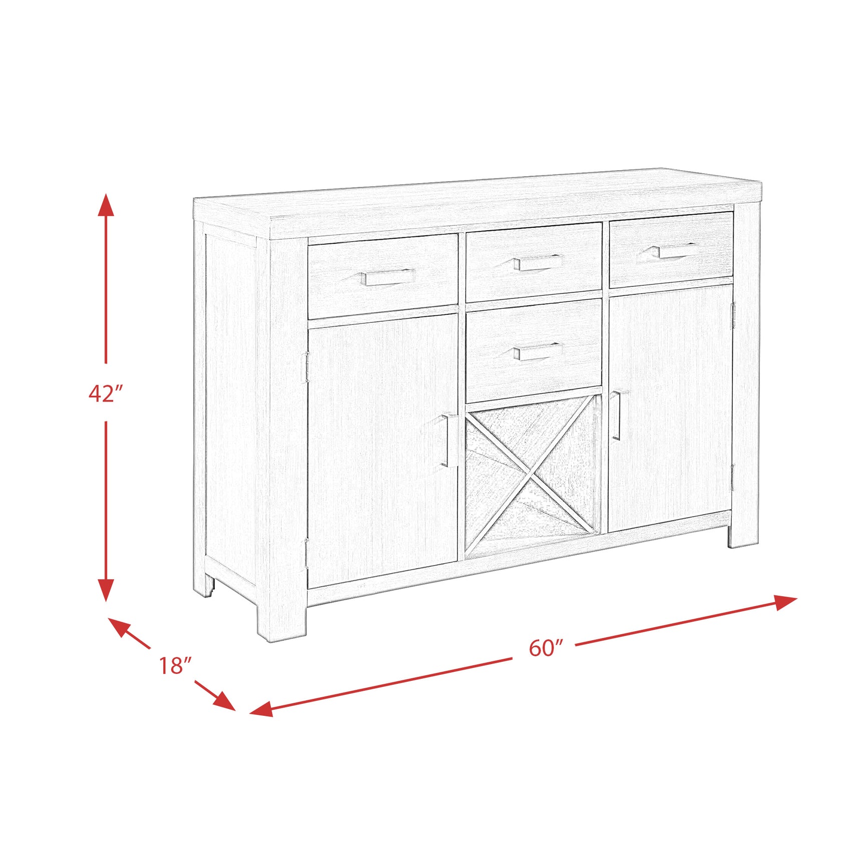 Grady Server - Tampa Furniture Outlet