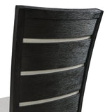 Grady Dining Slat Back Side Chair Black (2 Per Pack) - Tampa Furniture Outlet