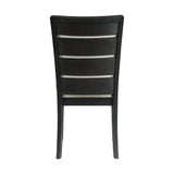 Grady Dining Slat Back Side Chair Black (2 Per Pack) - Tampa Furniture Outlet