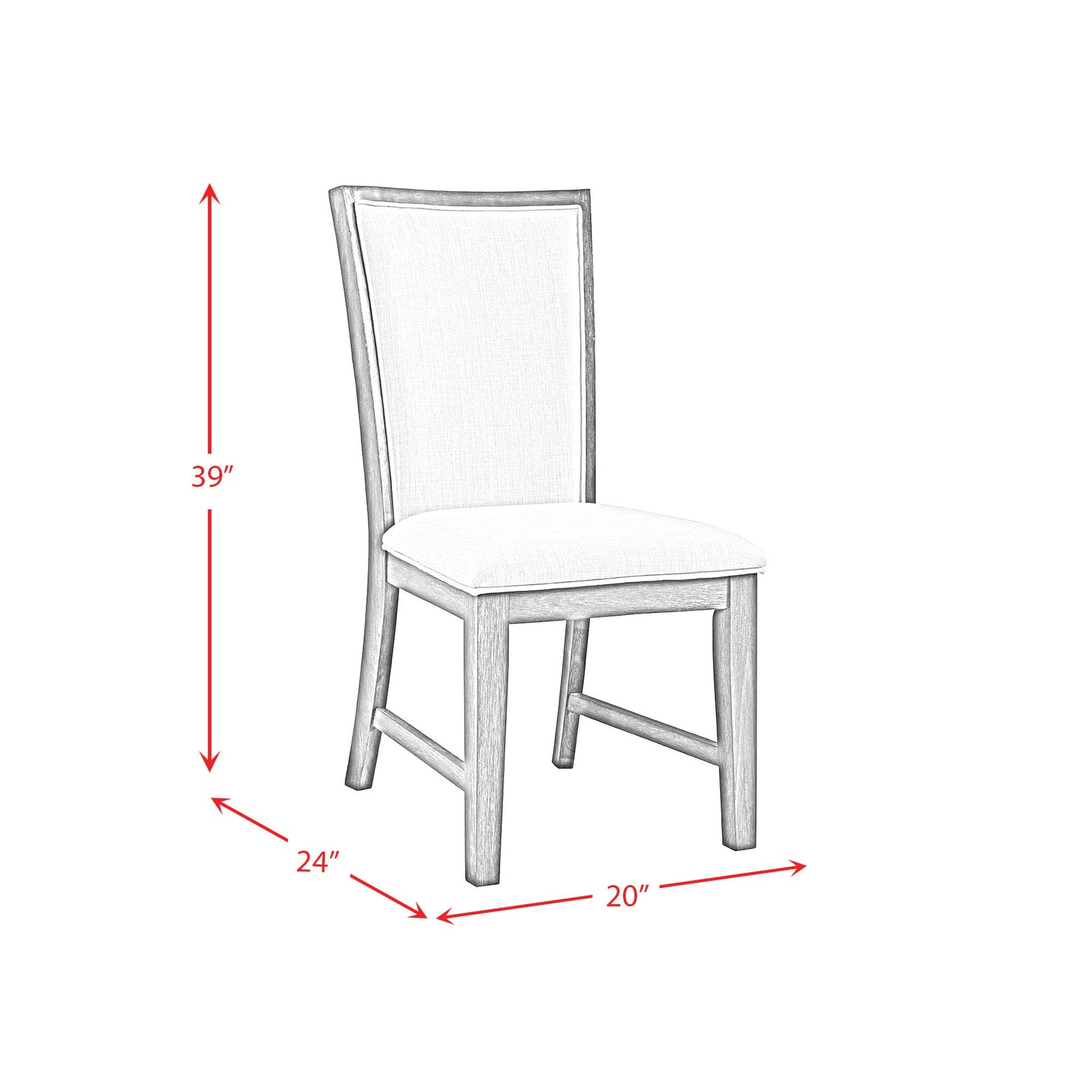 Grady Slat Back Side Chair (2 Per Pack) - Tampa Furniture Outlet