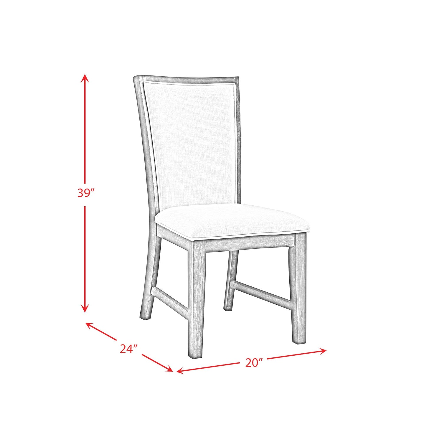 Grady Dining Slat Back Side Chair Black (2 Per Pack) - Tampa Furniture Outlet