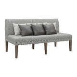 Gramercy Dining Three Seat Sofa w/Seven Pillows - Tampa Furniture Outlet