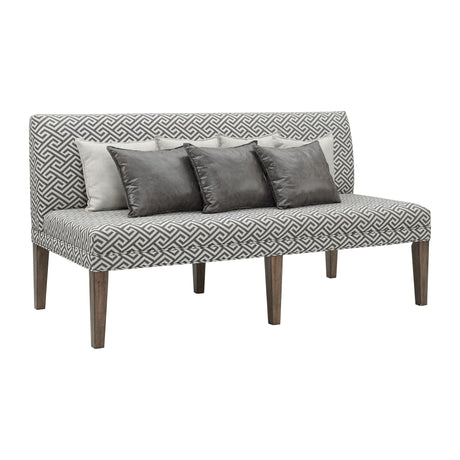Gramercy Dining Three Seat Sofa w/Seven Pillows - Tampa Furniture Outlet