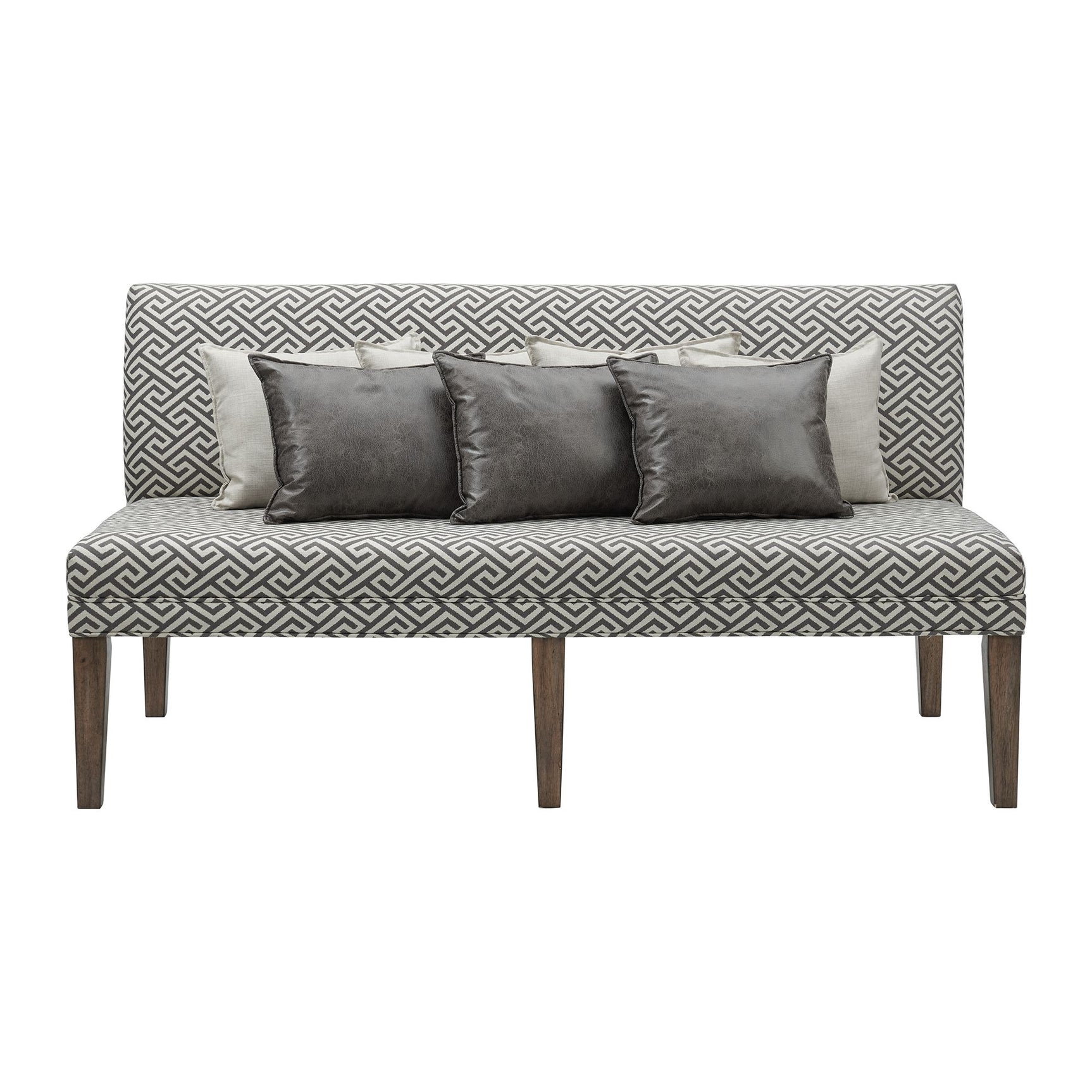 Gramercy Dining Three Seat Sofa w/Seven Pillows - Tampa Furniture Outlet