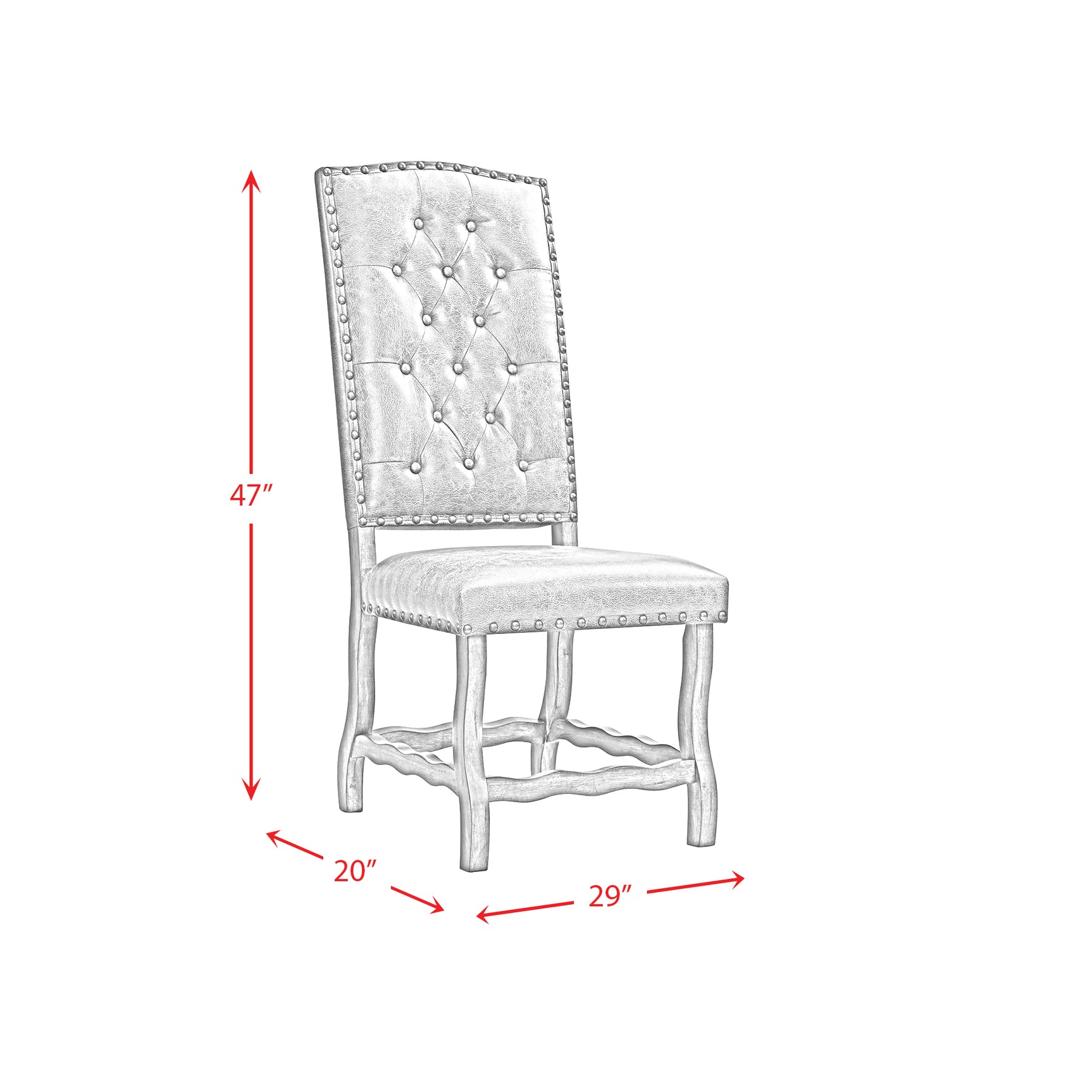 Gramercy Dining Curved Leg Side Chair (2pcs Per Carton) - Tampa Furniture Outlet
