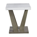 Greta Square End Table in grey - Tampa Furniture Outlet