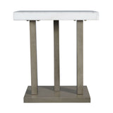 Greta Square End Table in grey - Tampa Furniture Outlet