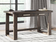 Tampa Furniture Outlet - Ashley Furniture - Breckington Office Desk - Home Office Desk / Dark Brown - H556-44